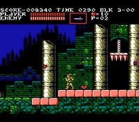 une photo d'Ã©cran de Castlevania 3 - Dracula s Curse sur Nintendo Nes